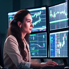 female computer user